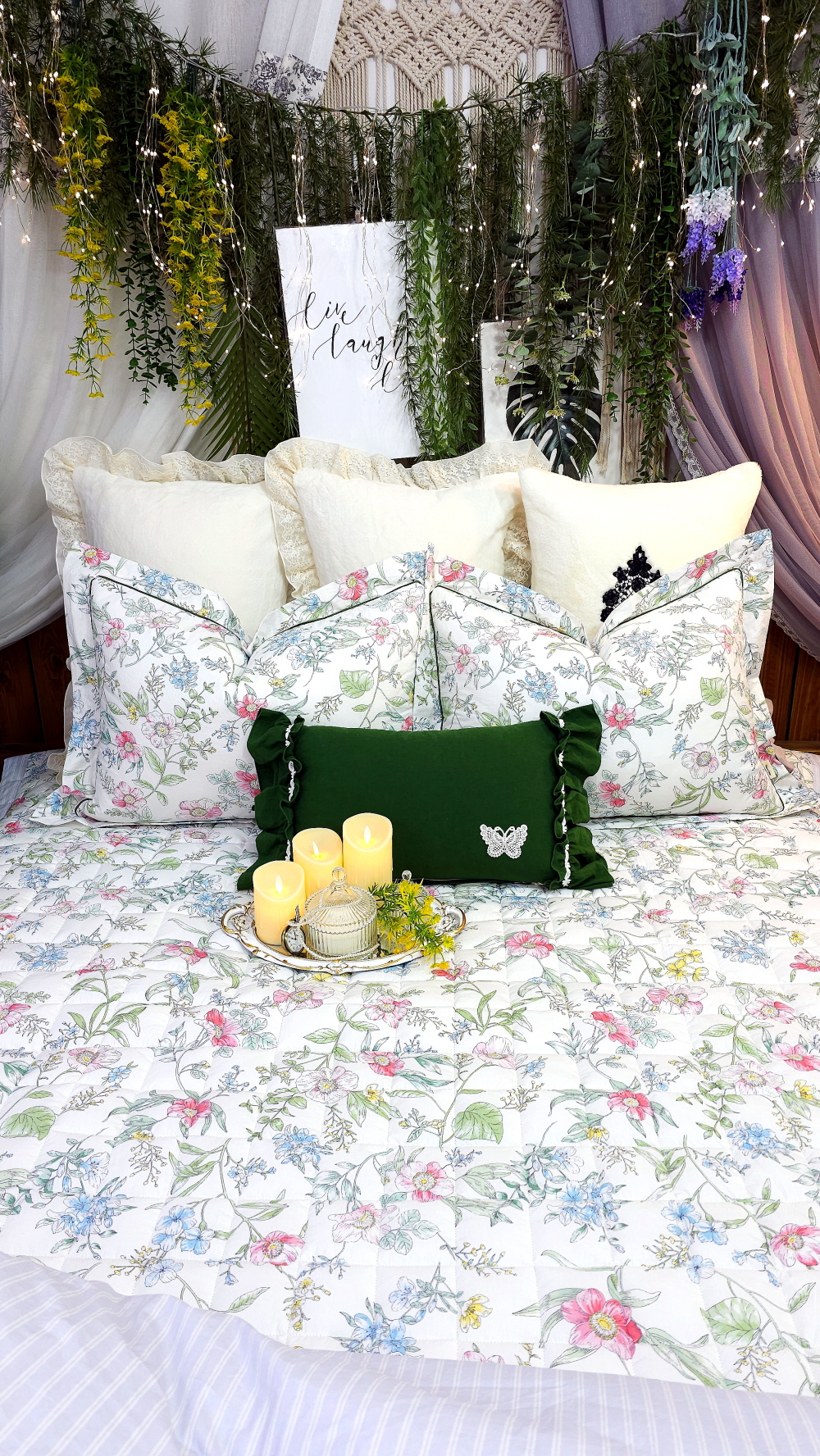 플라워침구세트 신혼이불 호텔 라지킹이불 세트 사계절 침구류