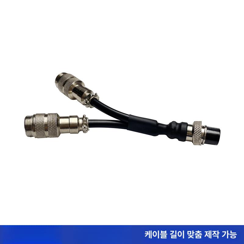 항공 플러그 커넥터 원형 암수 연결 핀 도킹 산업용 2핀 10cm GX16 1암 2수 - 상세 이미지 4