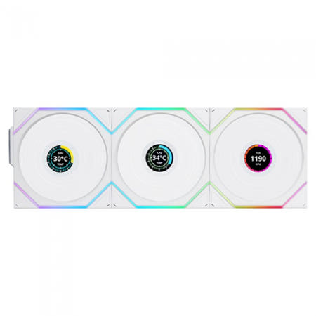 리안리 UNI FAN TL Wireless LCD 120 (3팩, 화이트)