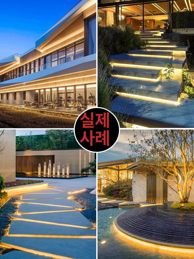 LED 태양광 줄조명 야외 30m 방수 정원등 리모컨 8 방수 밝기 조절 램프 1600 A 36w - 상세 이미지 5