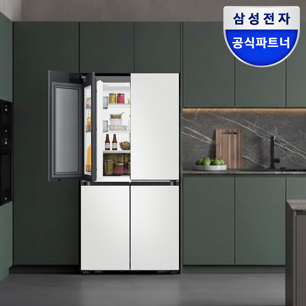 삼성 비스포크 Ai 냉장고 키친핏 Max 4도어 636L RM70F63M2A  푸드쇼케이스 제품 이미지