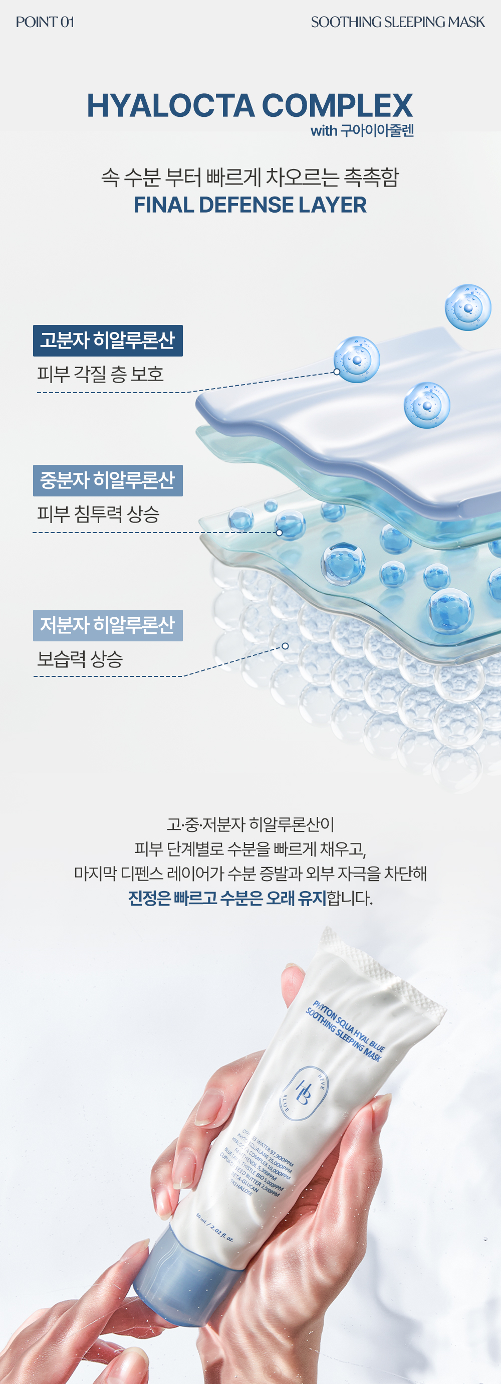 korean phyton squalane blue sleeping mask