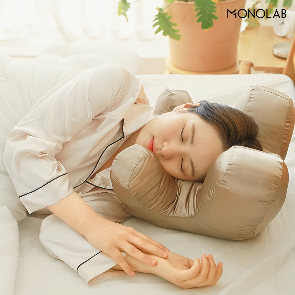 모노랩 눈주름 방지 베개 얼굴 눈밑 자국 압박 경추 옆잠 수면 뒤척임 - 상세 이미지 2