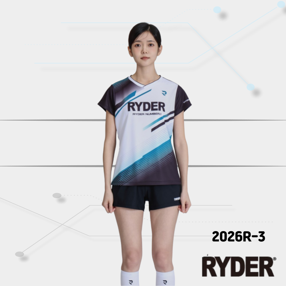 라이더 배드민턴 티셔츠 의류 경기복 배드민턴복 2026 컬렉션 2026R-1 민턴로그 - 상세 이미지 4
