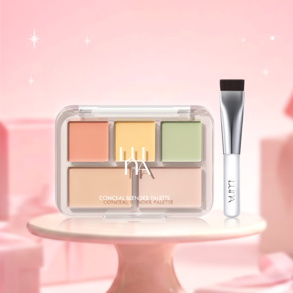 [슈퍼적립](NEW컬러추가) 루나 컨실 블렌더 팔레트 6g (+미니 모공 브러쉬) 제품 이미지