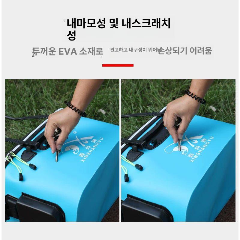 낚시태클박스 산소펌프 캐리어 도구 가방 30cm 손잡이 없음 블루 한정1개 - 상세 이미지 4