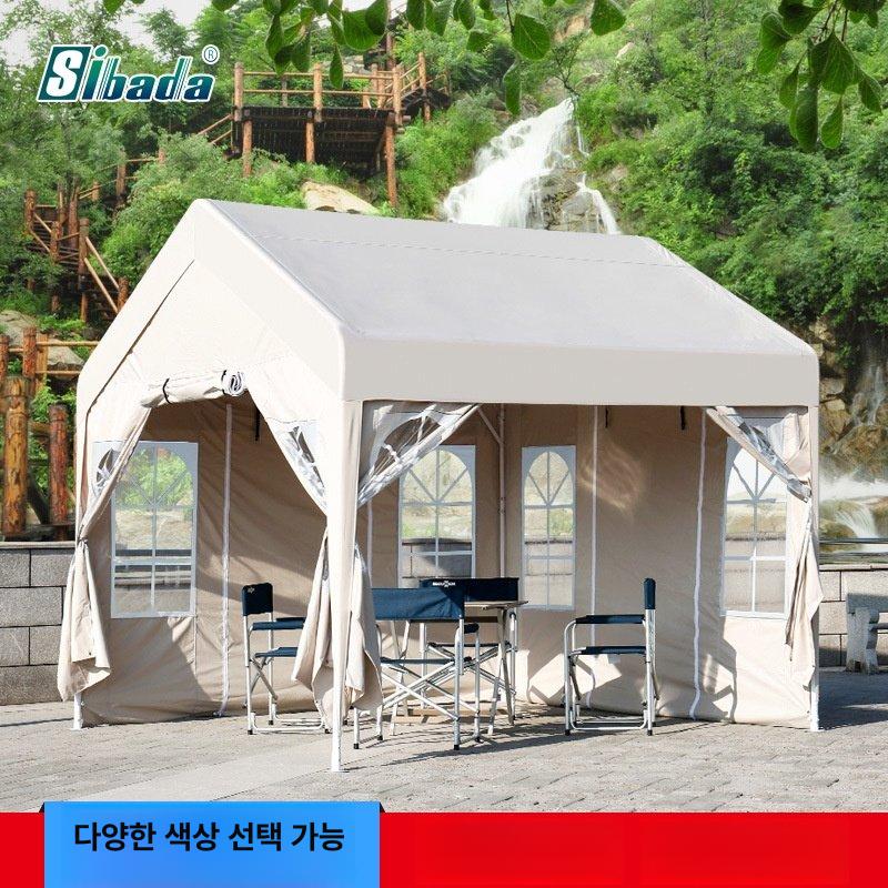 접이식 바베큐천막 야외 바비큐 텐트 캠핑장 그늘막 차박 행사용 몽골 대형 - 상세 이미지 5