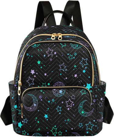 senya [해외]세냐 패션 백팩 미니 지갑 캐주얼 데일리 스타 문선 대학 업무 여행용 Multi 1 Small