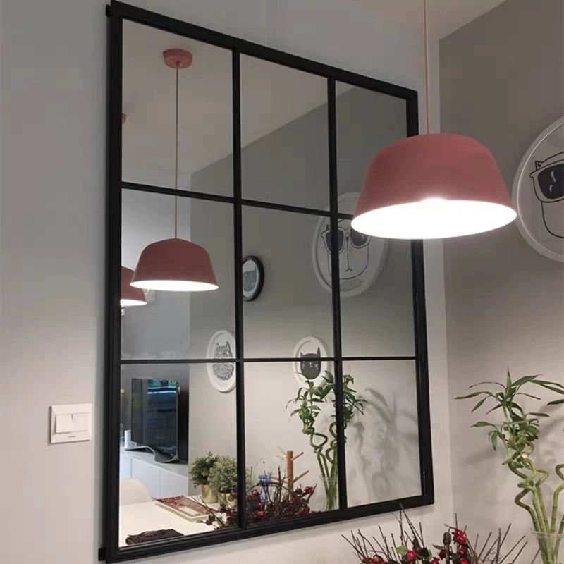 창문형 프레임 벽거울 거실 장식 격자 아치형 침실 철제 스타일 A 70 x 110cm 아니요 - 상세 이미지 5