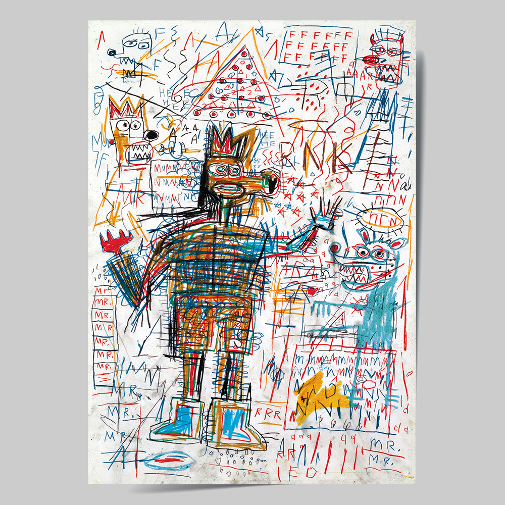 장 미셸 바스키아 인테리어 그림 액자 포스터 명화 9 Untitled 1982 - 상세 이미지 2