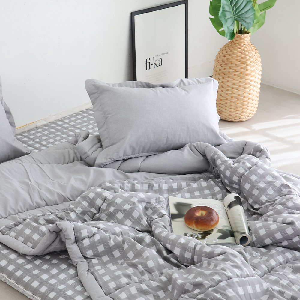 아르떼베딩 체크 알러지케어 먼지없는 사계절 차렵 이불 SS