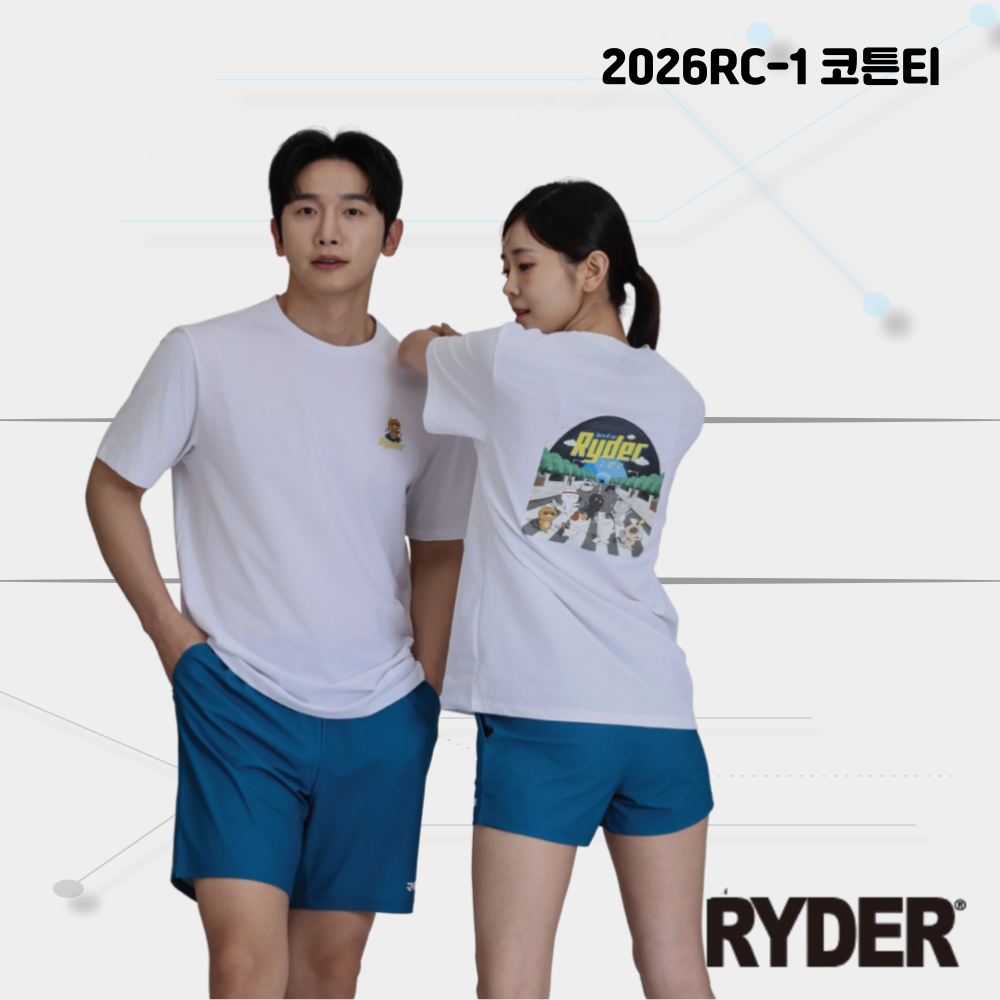 라이더 배드민턴 의류 공용티셔츠 2026 컬렉션 민턴로그 2026RC-1 - 상세 이미지 2