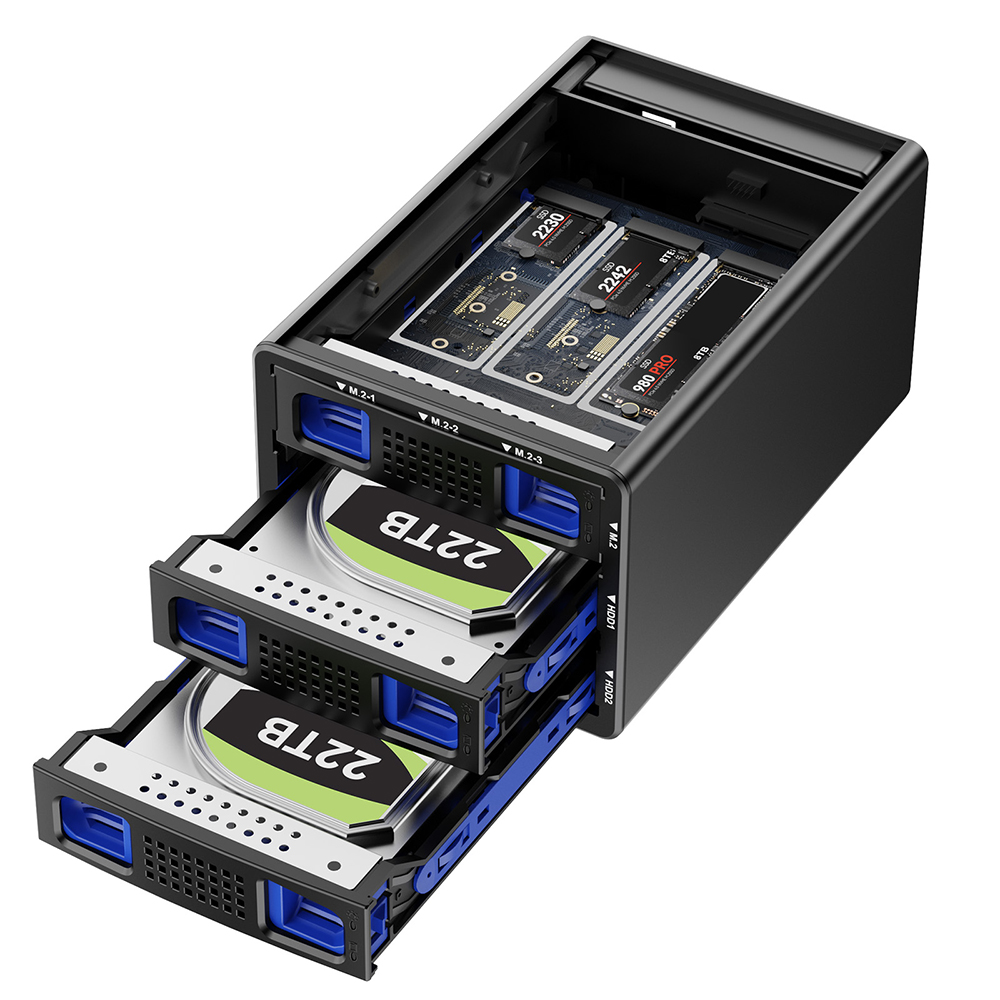 넥스트유 3베이 USB 3.2 Gen2 10G 데이터 스토리지 HDD SDD M.2 하디온 S1 이미지 6