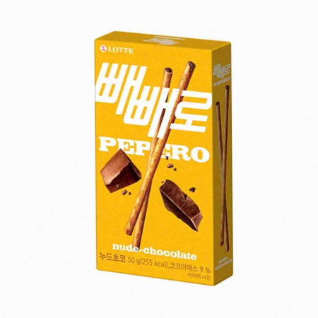 뉴몰 누드초코 빼빼로 50g 초코막대과자 빼빼로누드 사무실쿠키