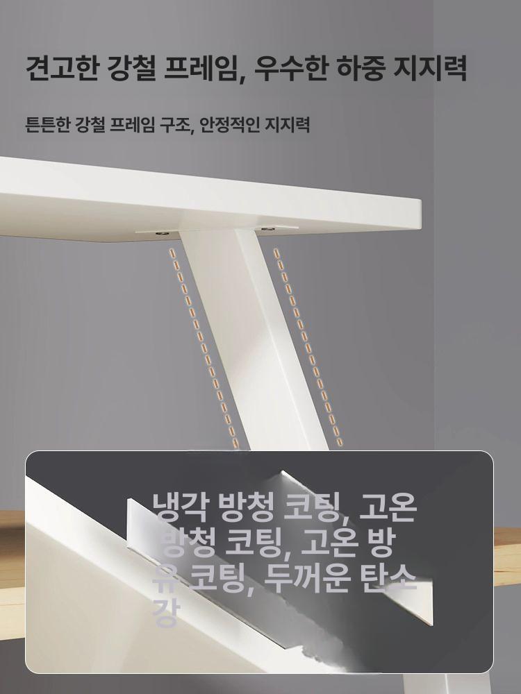 듀얼 모니터 거치대 암형 세로 거치 지원 브라켓 호환 화이트 100cm - 상세 이미지 4