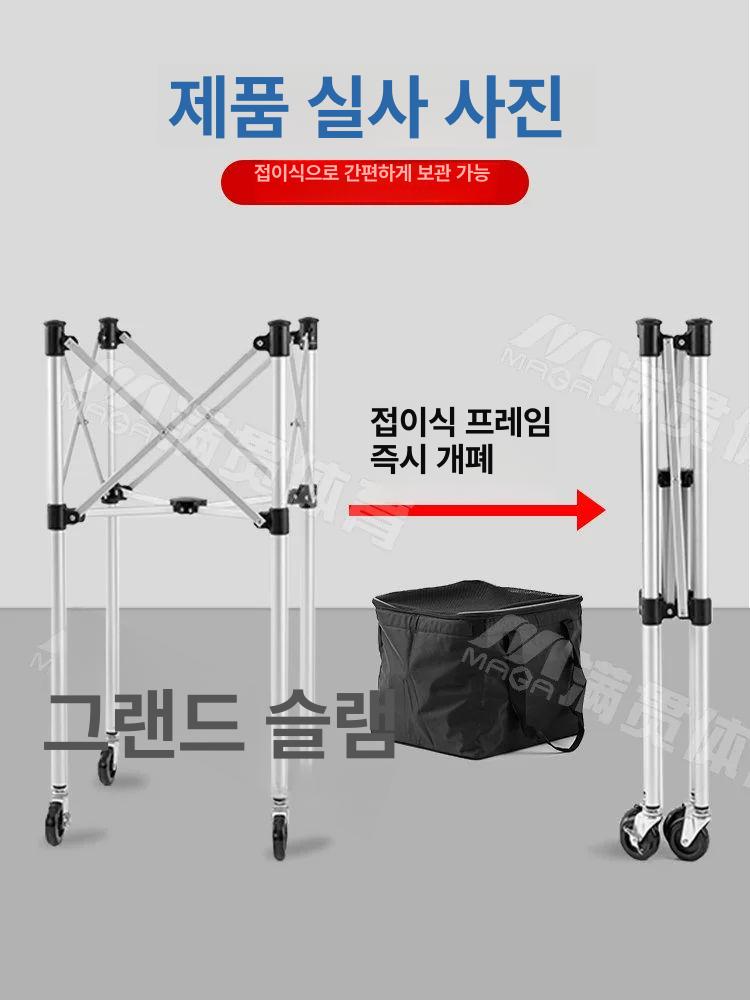 테니스 리바운드 네트 그물망 서브 셀프 대형 리턴볼 접이식 코치 카트 공 180개 - 상세 이미지 3