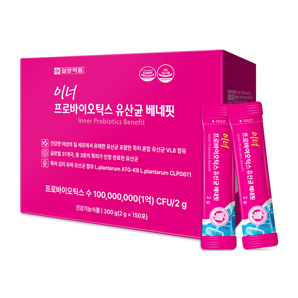 일양약품 프로바이오틱스 여성 질유래 생 유산균 임산부 비피더스균 150포, 1개 - 상품 이미지