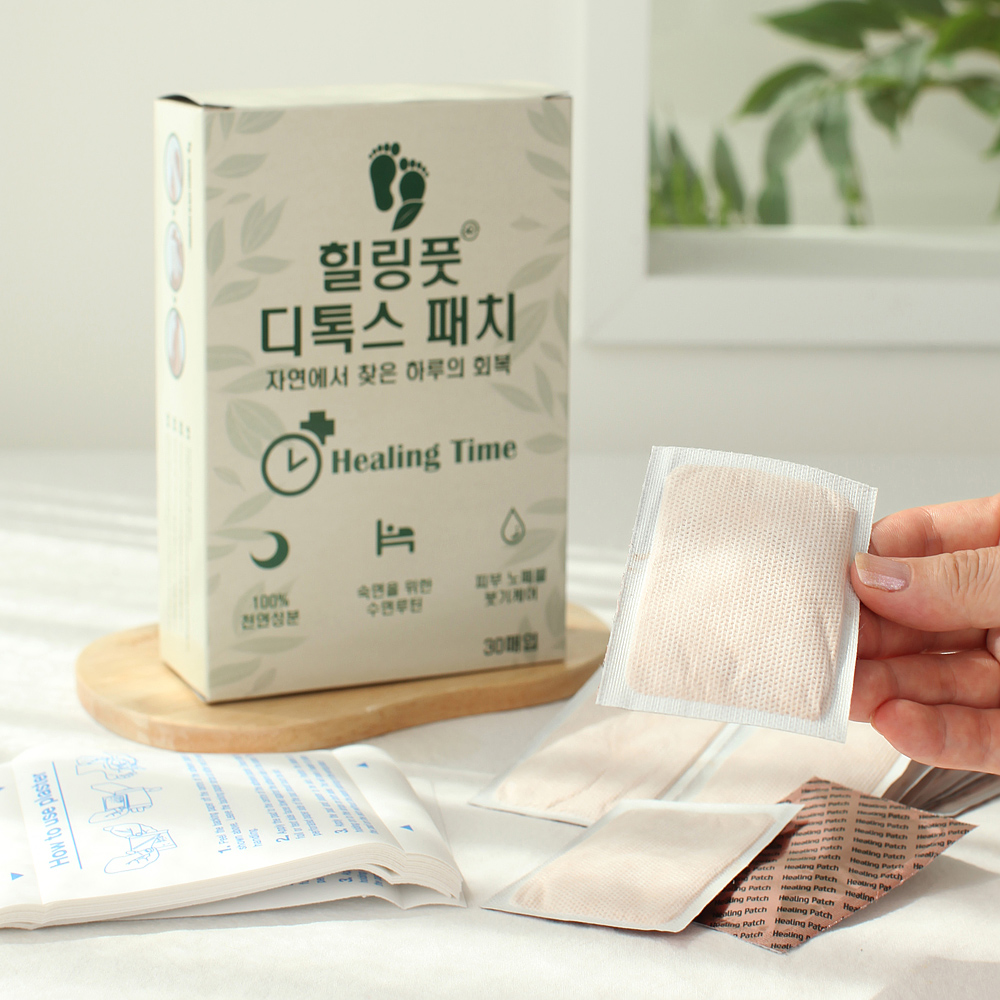 원기수액 힐링패치 목초시트 휴족패드 발바닥 풋케어 30매 - 상세 이미지 5
