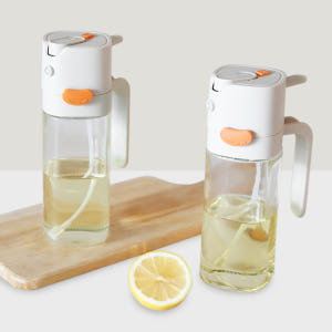 자동개폐 오일스프레이 500ml 2P세트/ 분사형 오일병 유리 디스펜서 ... 실사용 후기 | 효과 있을까? - 상품 이미지 1