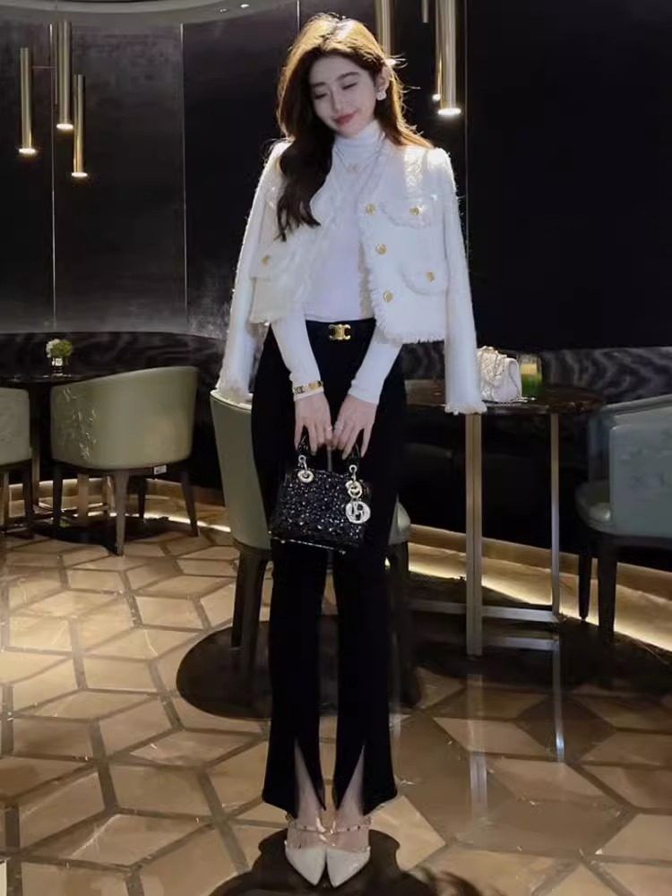 이혼숙려캠프 자켓 트위드 박하선 패션 화이트 S - 상세 이미지 4