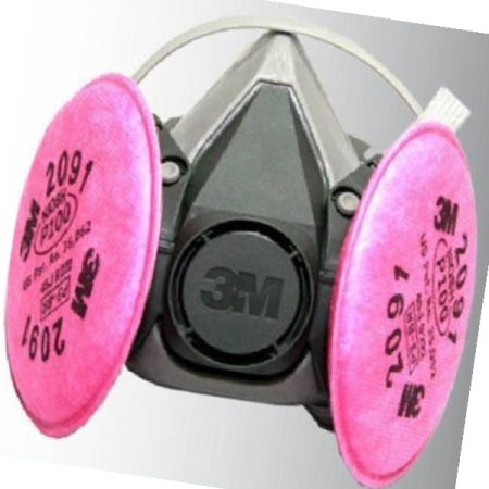 방독마스크필터 방독마스크 6200+2091 방진 3M 세트