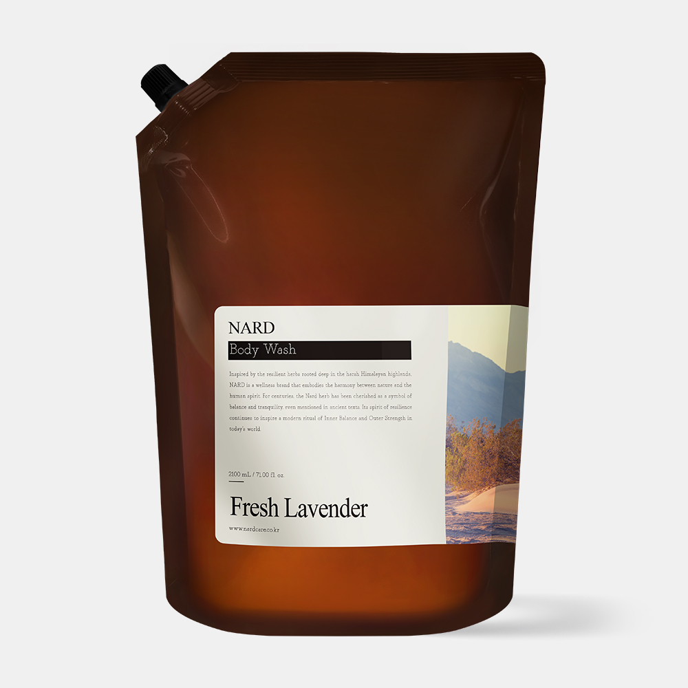 나드 리프레쉬 퍼퓸드 바디워시 2.1L 대용량 리필형 퍼퓸 올인원 바디클렌저 프레쉬라벤더 향 제품 이미지