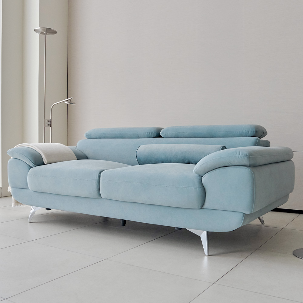 몬스터 아쿠아텍스 이지클린 거실 푹신한 신혼부부 넓은 패브릭 소파 스툴 Event, 오트밀 베이지, 4인용