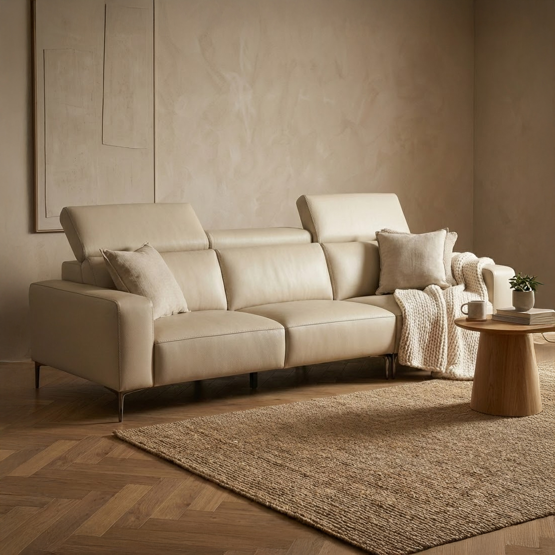 로브 슈렁큰 이태리 통가죽 쇼파 올가죽 전체 천연 가죽 4인용 소파연구소 쏘랩