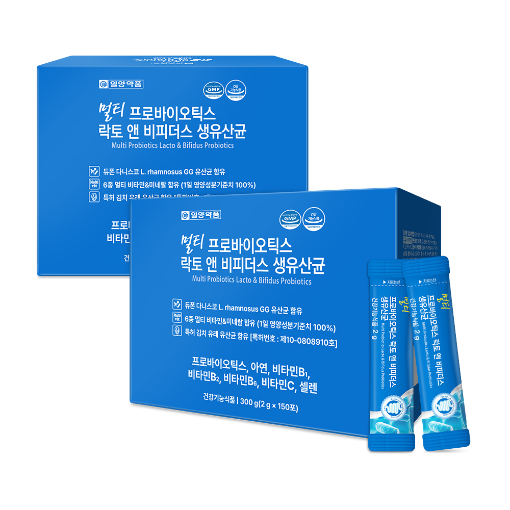 일양약품 프로바이오틱스 비피더스 생 장 유산균 여성 임산부 어린이 150포, 2개 - 상품 이미지