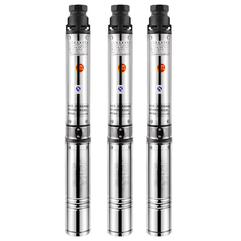 심정용 수중펌프 고압 지하수 깊은 관정용 농업용 가정용 550w 8날개 4t 75m 220v 30m - 상품 이미지