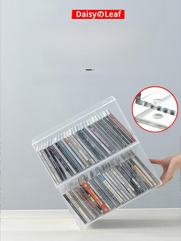 CD 진열 전시 씨디 디스플레이 레코드 판꽂이 아크릴 CD 보관함 2개 - 상품 이미지