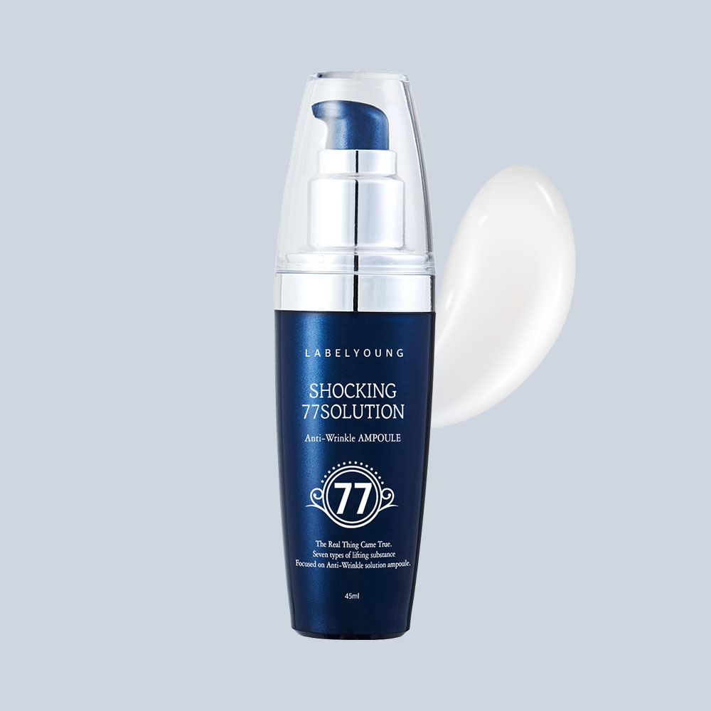 라벨영 쇼킹77솔루션링클앰플 45ml 피부탄력+주름케어 7가지 주름개선성분 - 메인 이미지