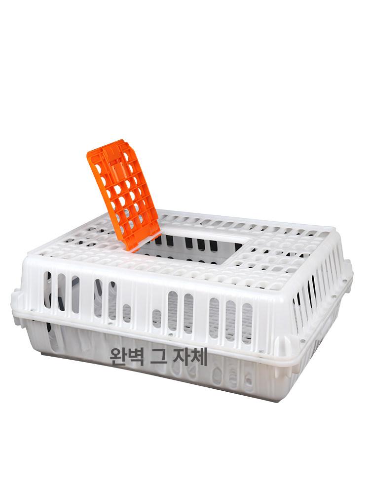 닭 병아리 오리 가금류 컨테이너 이동 운반 케이지 플라스틱 새 닭장 메추라기 - 상세 이미지 5