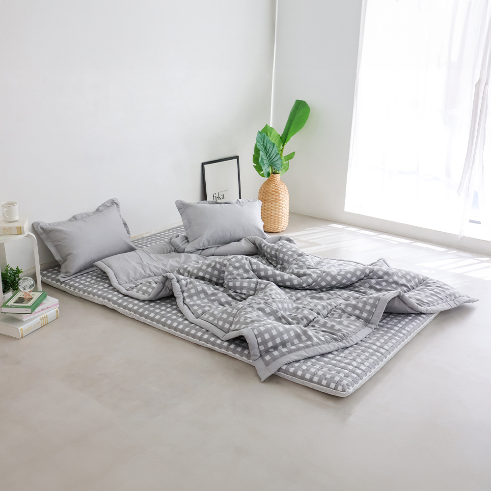 아르떼베딩 체크 알러지케어 먼지없는 사계절 차렵 이불 SS