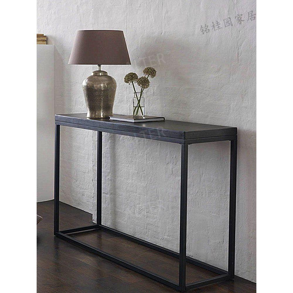 모던 콘솔테이블 슬림 수납장 인테리어 거실 북유럽 미니멀 틈새장 90x26x80cm - 상세 이미지 4