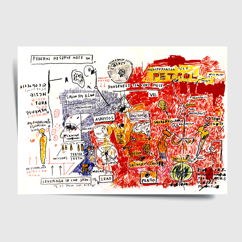 장 미셸 바스키아 인테리어 그림 액자 포스터 명화 24 Liberty 1982 - 상세 이미지 2