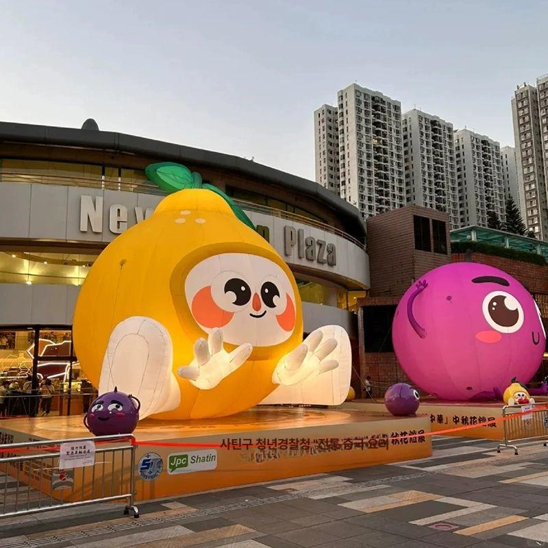 대형 벌룬 조형물 포토존 인플레이터블 행사 딸기 수박 2m PVC 밀폐형 딸기 + 펌프 - 상세 이미지 5