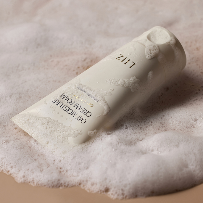 쫀광폼 리즈 오트 이너프 모이스처 크림 폼 100ml 촉촉한 미산성 클렌징 클렌징폼 - 상세 이미지 2