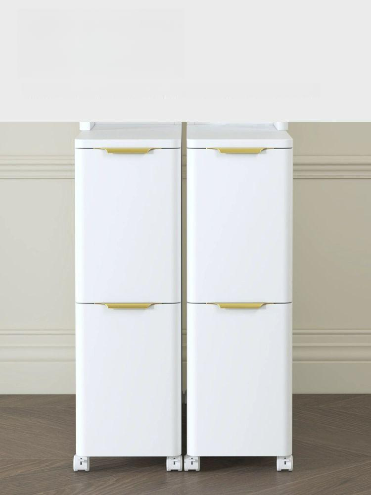 블루바구니 폭좁은수납장 미니 틈새 쇼파 틈새장 얇은 20 x 60x115 왼쪽문개폐 - 상세 이미지 3
