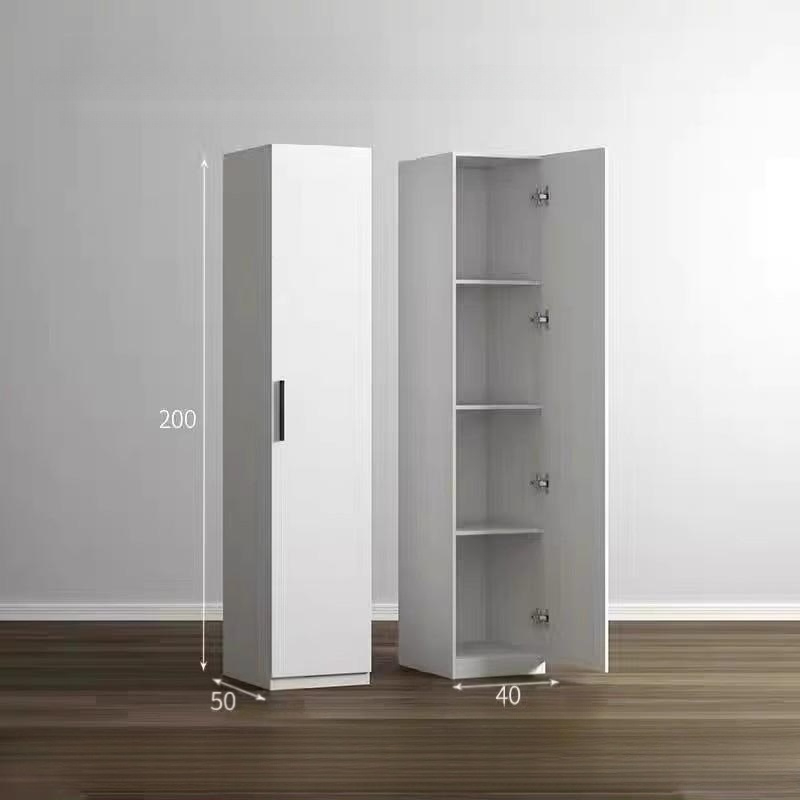 블루바구니 폭좁은수납장 거실수납장 틈새장 침대 30 x 50x200 4단 파티클보드 싱글 도어 조립 필요 - 상품 이미지