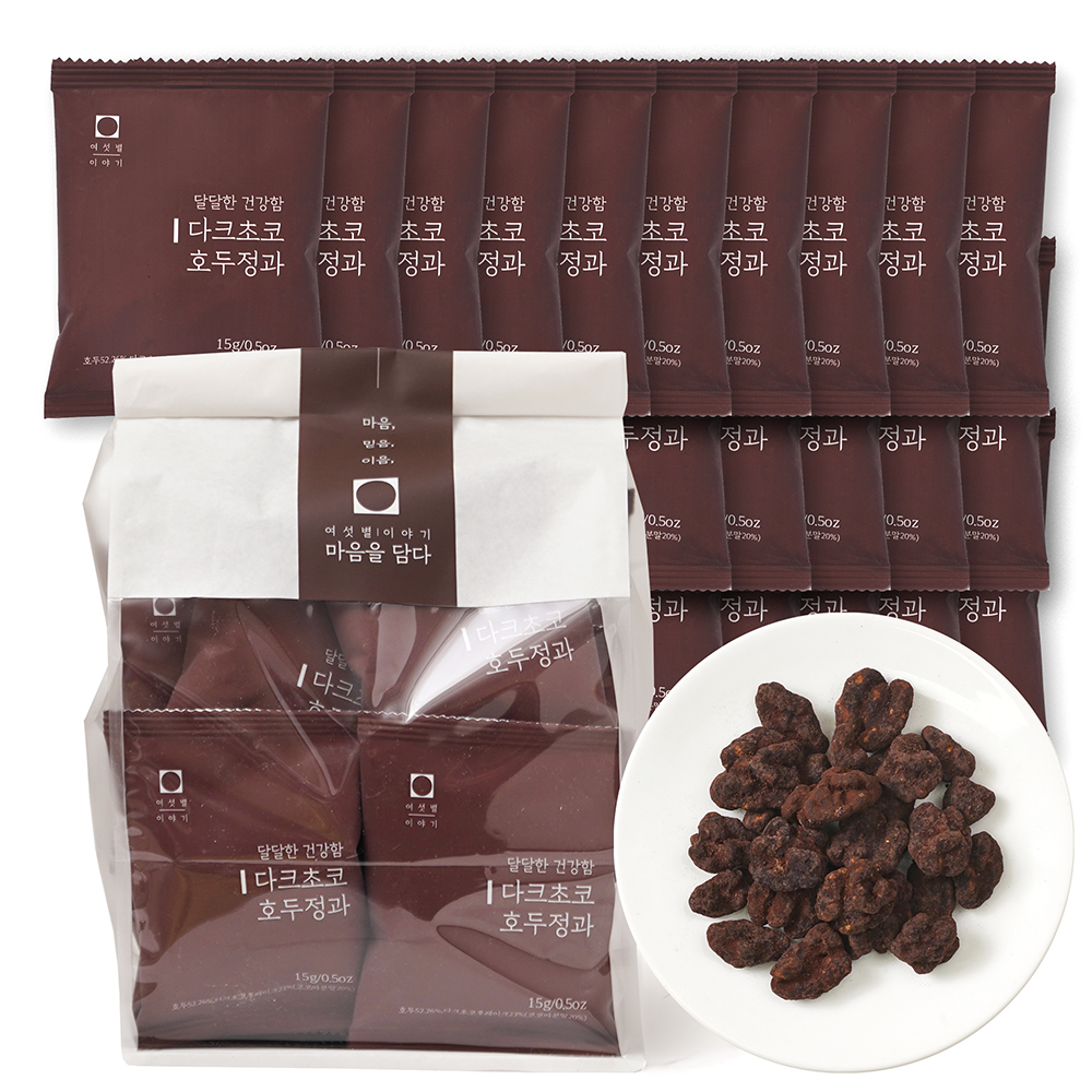 호두정과 여섯별이야기 다크초코호두정과, 300g, 20개 - 상품 이미지