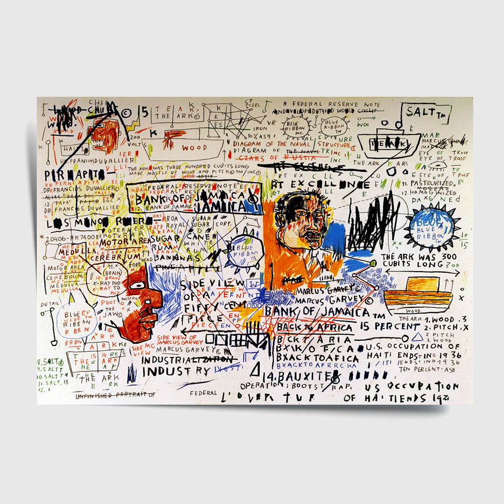 장 미셸 바스키아 인테리어 그림 액자 포스터 명화 11 50 Cent Piece 1983 - 상세 이미지 2