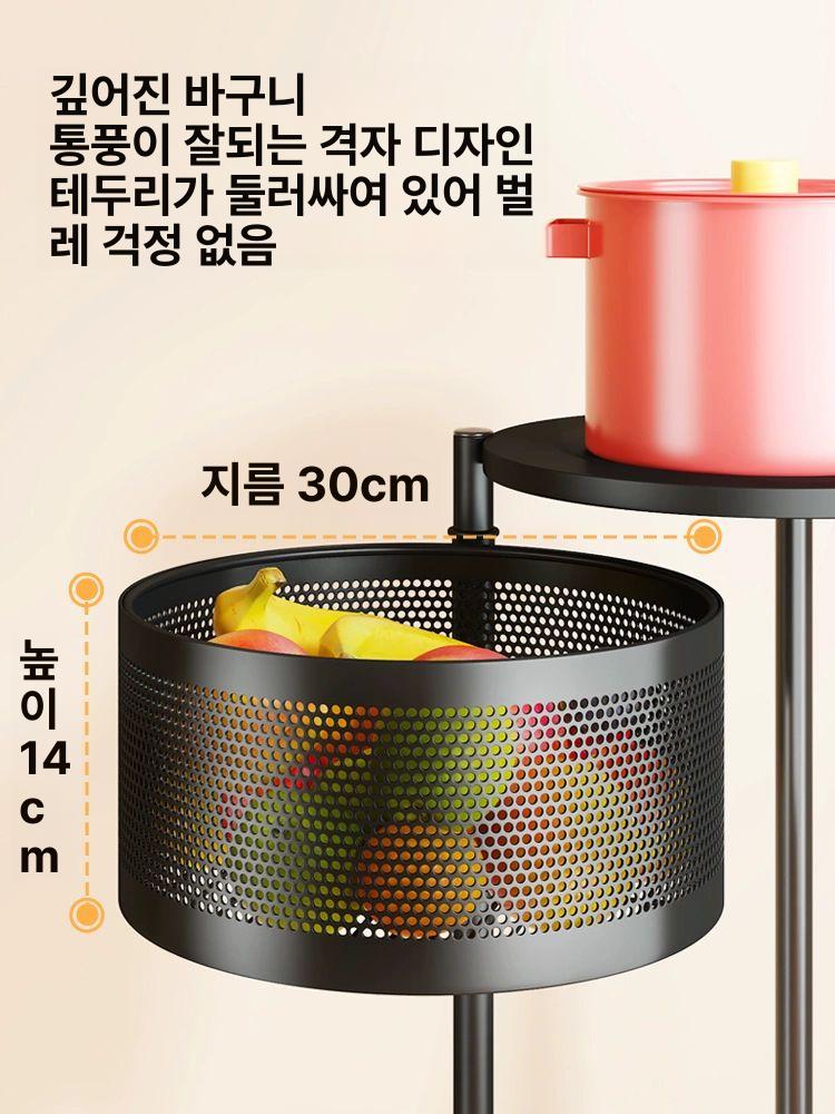 양파보관함 감자 야채 정리 수납함 베란다 철제 주방 마늘 양파망 다용도 수납바구니 - 상세 이미지 3