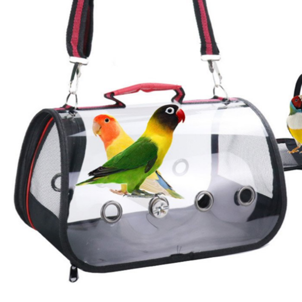 투명 앵무새 이동장 외출 이동장 이동가방 새장 반려조
