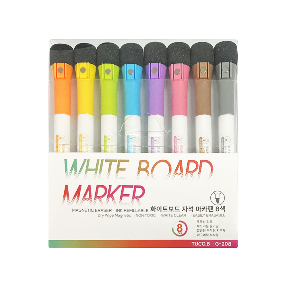 투코비 화이트보드 자석 마카펜 8색 세트 제품 이미지