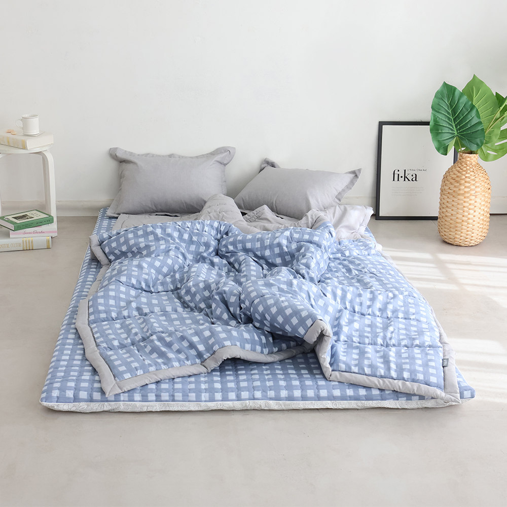 아르떼베딩 체크 알러지케어 먼지없는 사계절 차렵 이불 SS