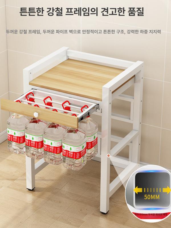 세탁기 건조기 랙 거치대 수납장 경량랙 조립식앵글 받침대 - 상세 이미지 5