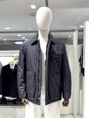 지이크 프리미엄 씬 다운 그레이 기본카라 점퍼