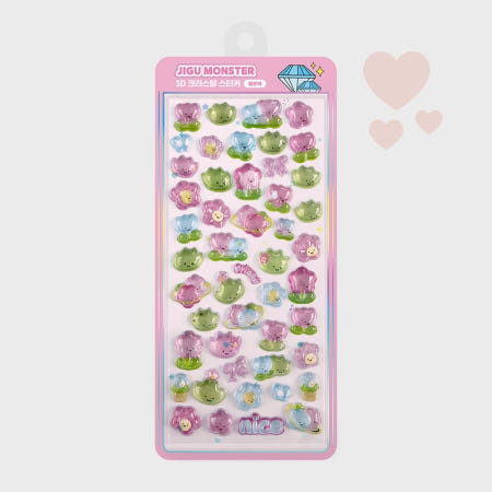 디스톤유니버스 3D입체 지구몬스터 텀블러꾸미기스티커 귀여운스티커