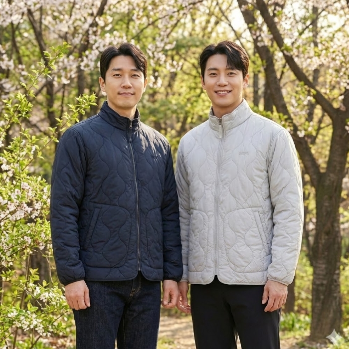 네파 남성 봄 간절기 아웃도어 블렌딩 경량패딩 등산자켓 - 상세 이미지 2
